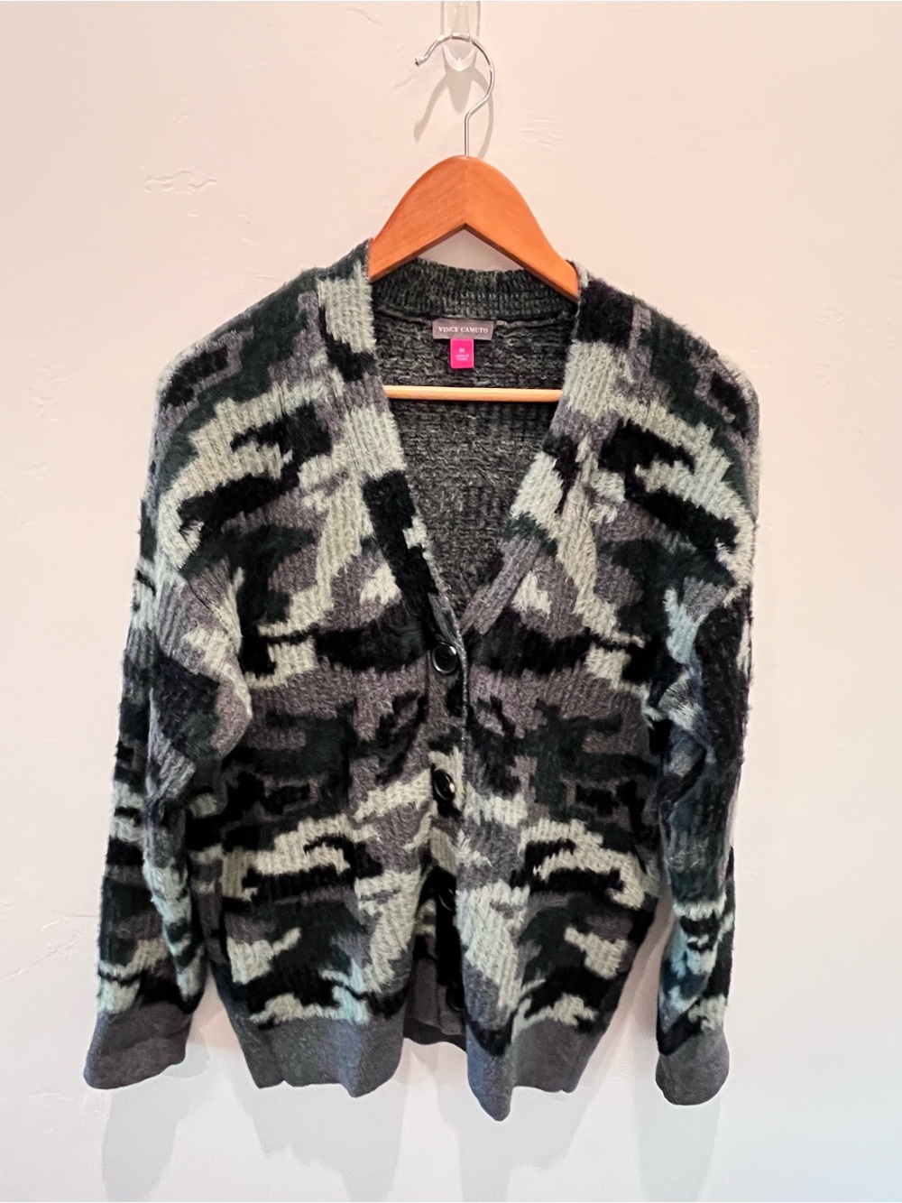 Vince Camuto Camouflage Knit Cardigan